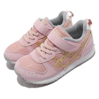 【asics 亞瑟士】休閒鞋 MICT Mini 魔鬼氈 童鞋 亞瑟士 皮革 透氣 包覆 穿搭 中童 粉(1144A170700)