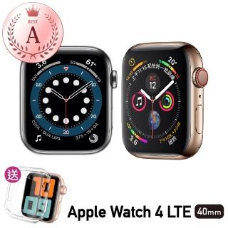 【Apple 蘋果】福利品 Apple Watch Series 4 40公釐 LTE 不鏽鋼錶殼 保固6個月 贈矽膠錶帶