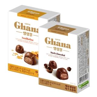 【Lotte 樂天】Ghana可可製品68g(可可夾心/薄餅內餡)