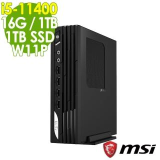 【MSI 微星】DP21 11MA-099TW 迷你電腦 i5-11400/16G/1TSSD+1TB/Win11 Pro(六核商用電腦)