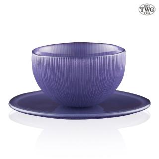 【TWG Tea】螢亮手工茶杯組 Firefly Tea bowl & Saucer in Lavender(薰衣草/120ml)