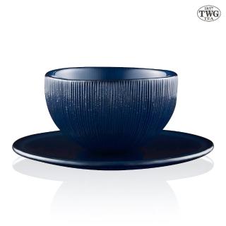 【TWG Tea】螢亮手工茶杯組 Firefly Tea bowl & Saucer in Midnight Blue(靛藍/120ml)