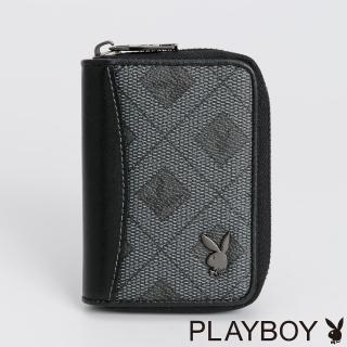 【PLAYBOY】零錢包  Puzzle系列(灰色)