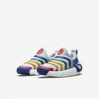 【NIKE 耐吉】運動鞋 中童 童鞋 休閒鞋 DYNAMO GO PS 藍綠黃 DH3437-400