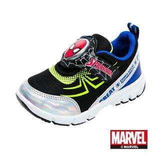 【Marvel 漫威】童鞋 蜘蛛人 電燈運動鞋/抗菌 輕量 透氣 正版台灣製(MNKX11240藍)