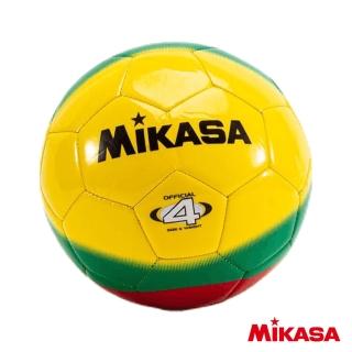 【MIKASA】合成皮手縫足球 牙買加 款(4號)