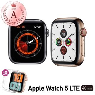 【Apple 蘋果】福利品 Apple Watch Series 5 40公釐 LTE 不鏽鋼錶殼 保固6個月 贈矽膠錶帶