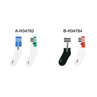 【adidas 愛迪達】基本款長襪  CLR BLK CRW 2PP 2雙入 男女 A-H34783 B-H34784