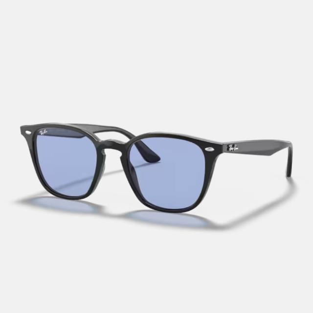 【RayBan 雷朋】經典方形膠框抗UV太陽眼鏡(RB4258F 52mm 多色任選)