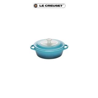 【Le Creuset】瓷器迷你橢圓烤盅(晨曦藍)