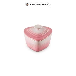 【Le Creuset】瓷器小愛心烤盅(薔薇粉)