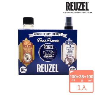 【REUZEL】深藍豬強力纖維級水性髮泥精選限定禮盒