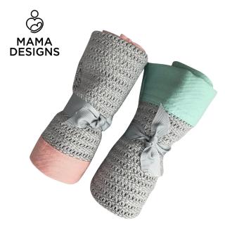 專案加價購【Mama Designs】英國100%棉織透氣洞洞毯 質感灰系列 70x90cm