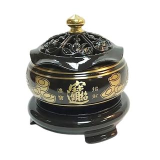 【十方佛教文物】招財進寶波浪淨香爐(平安吉祥如意)