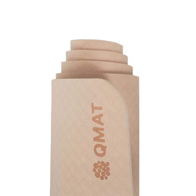 【QMAT】8mm瑜珈墊 台灣製(附束帶+收納網袋)