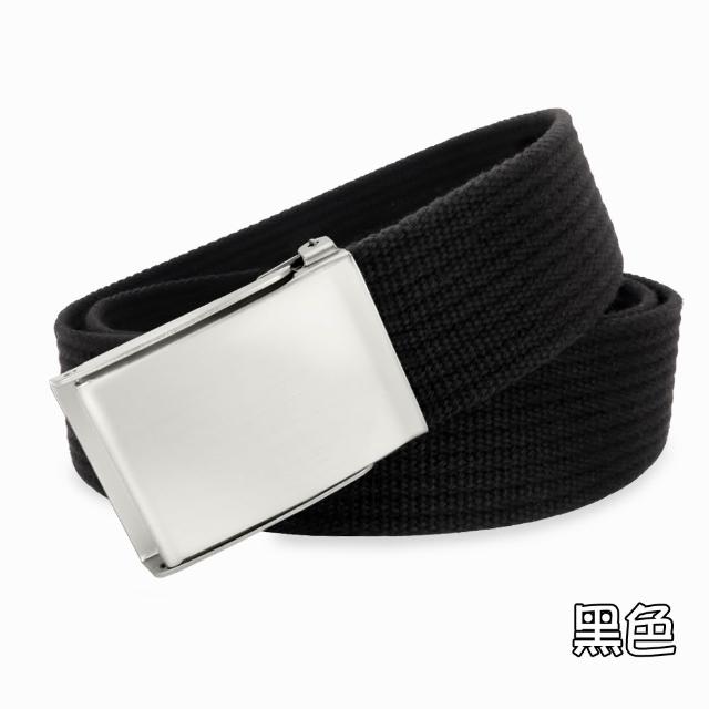 【CH-BELT 銓丞皮帶】多色織帶 百搭方頭造型 男女休閒腰帶(多色)