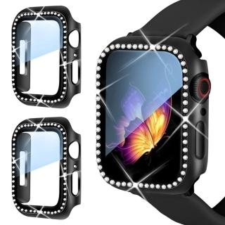 【IN7】Apple Watch Series 6/SE單排鑲鑽手錶防摔電鍍保護殼40mm