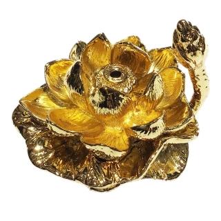 【十方佛教文物】金蓮花插香座(平安吉祥如意)