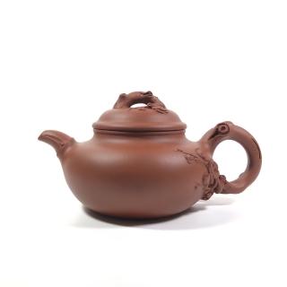 【創藝工坊】勁竹圓梅壺300cc(紫砂收藏)