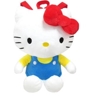 【TDL】凱蒂貓HELLO KITTY兒童後背包包雙肩背包玩偶造型絨毛背包 414993