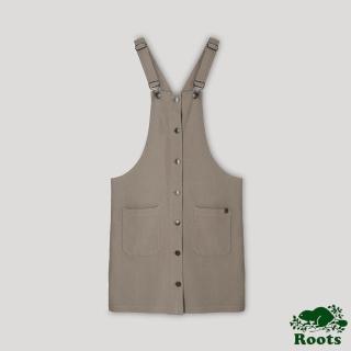 【Roots】Roots 女裝- 摩登週間系列 斜紋吊帶裙(灰褐色)