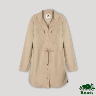 【Roots】Roots 女裝- 摩登週間系列 抽繩洋裝(咖色)