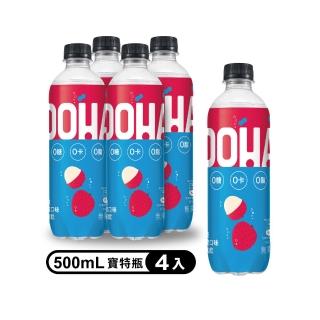 【OOHA】氣泡飲 荔枝乳酸 寶特瓶500ml x4入/組