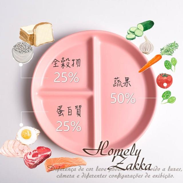 【Homely Zakka】北歐陶瓷健康分隔餐盤_35款任選(211餐盤 瘦身餐盤 健身餐盤 減脂餐盤)