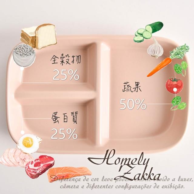 【Homely Zakka】北歐陶瓷健康分隔餐盤_40款任選(211餐盤 瘦身餐盤 健身餐盤 減脂餐盤)