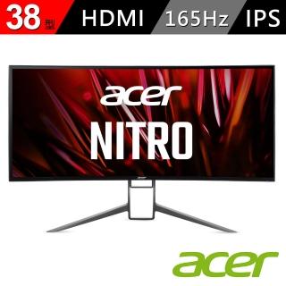 【Acer 宏碁】38型 IPS遊戲電競曲面螢幕 支援HDMI介面/FreeSync(XR383CUR P)