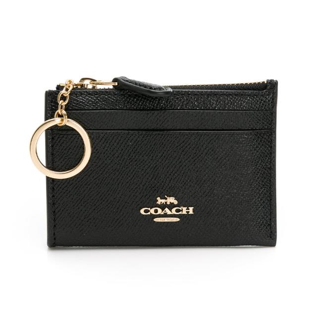 【COACH】防刮皮革證件夾零錢鑰匙包（多款任選）