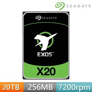 【SEAGATE 希捷】EXOS 20TB 3.5吋 7200轉 SATAⅢ 企業級硬碟(ST20000NM007D)