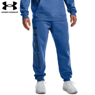 【UNDER ARMOUR】UA男 Rival Fleece長褲_1370345-474(藍)
