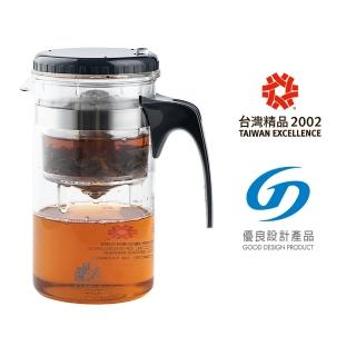 【台灣精品獎】飄逸杯 1000CC  台灣製造 原創(GL-888 316不銹鋼濾網 食品級玻璃杯 茶具 茶壺)