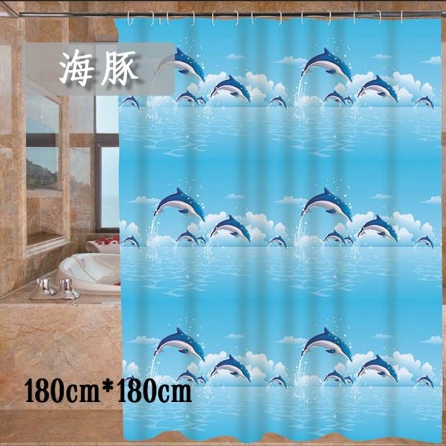 【WE CHAMP】時尚環保浴簾(180*180 附掛環 簡約 防水 防霉 環保)