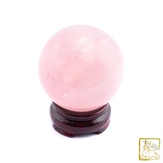 【吉祥水晶】星光粉水晶球 直徑7.3cm(旺客緣)