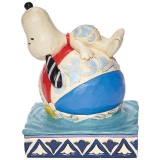 【Enesco】精品家飾 Snoopy 史努比海灘球居家擺飾