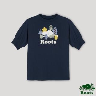 【Roots】Roots 小童- 心靈平衡系列 森林海狸洋裝(藍色)