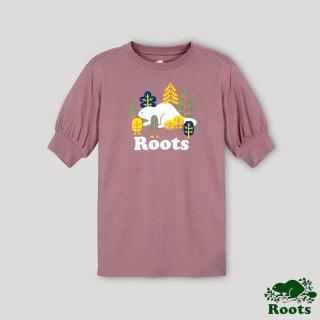 【Roots】Roots 大童- 心靈平衡系列 森林海狸洋裝(玫瑰色)