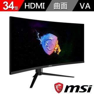 【MSI 微星】Optix MAG342CQRV 34型 2K 1500R曲面電競螢幕