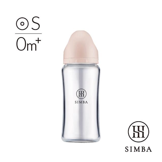 【Simba 小獅王辛巴】新生適用-蘊蜜質金玻璃寬口防脹氣奶瓶270ml/主導式餵奶專用)
