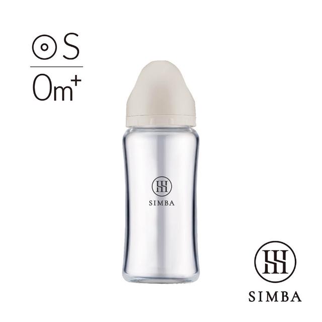 【Simba 小獅王辛巴】新生適用-蘊蜜質金玻璃寬口防脹氣奶瓶270ml/主導式餵奶專用)