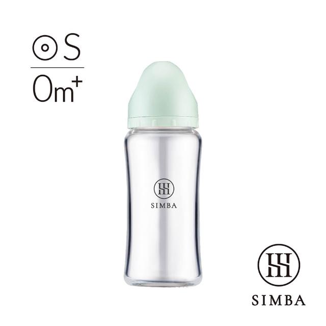 【Simba 小獅王辛巴】新生適用-蘊蜜質金玻璃寬口防脹氣奶瓶270ml/主導式餵奶專用)