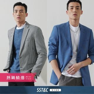 【SST&C 超值限定】男士 休閒獵裝外套/彈力西裝外套-多款多色(MOMO獨家)