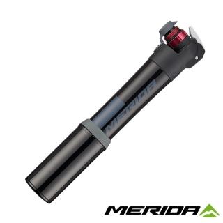 【MERIDA 美利達】攜帶式鋁合金打氣筒 三段伸縮 80psi(補胎/灌風/灌氣/自行車/單車)