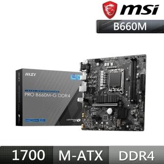 【MSI 微星】PRO B660M-G DDR4 Intel 主機板