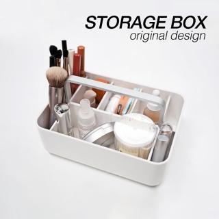 【Minns米恩斯】北歐風多功能手提桌面儲物盒 化妝品收納盒(化妝品收納/保養品收納/可提式收納)