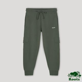 【Roots】Roots 女裝- 心靈平衡系列 口袋造型七分褲(杜松綠)