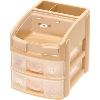 【San-X】Rilakkuma 懶懶熊 拉拉熊 桌上型迷你置物抽屜 可愛大臉(角落小夥伴)