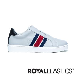 【ROYAL Elastics】BISHOP 真皮運動休閒鞋 男(灰藍紅)